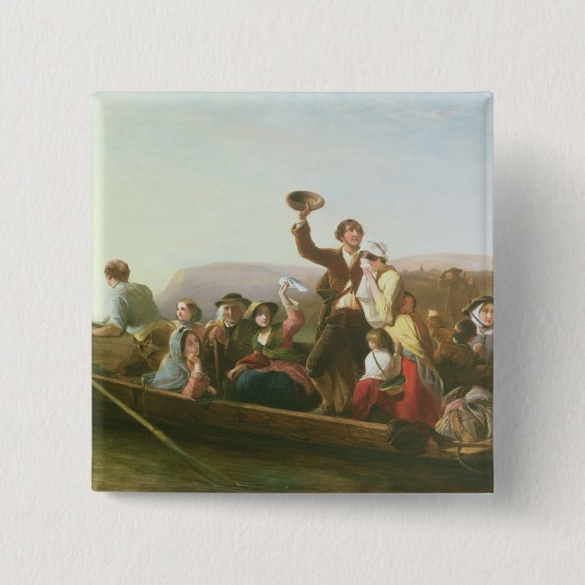 The Emigrants 2 Inch Square Button (Front)