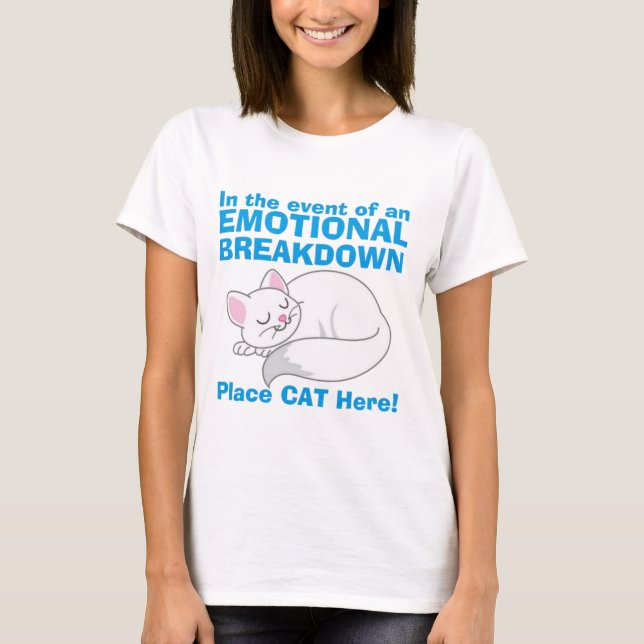 The Emotional Breakdown Cat Tee (Front)