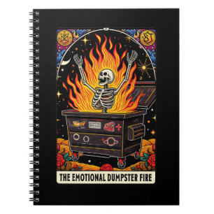 The Emotional Dumpster Fire Tarot Card Notebook