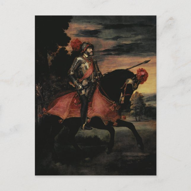 The Emperor Charles V  on Horseback Postcard (Front)