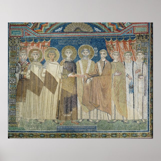 The Emperor Constantine IV grants tax immunity Poster (Front)