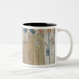 The Emperor Constantine IV grants tax immunity Two-Tone Coffee Mug