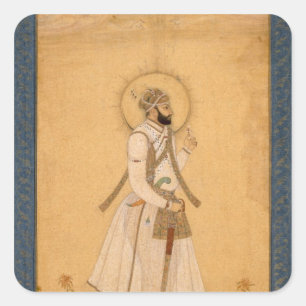 The Emperor Farrukhsiyar (1683-1719) from the Larg Square Sticker