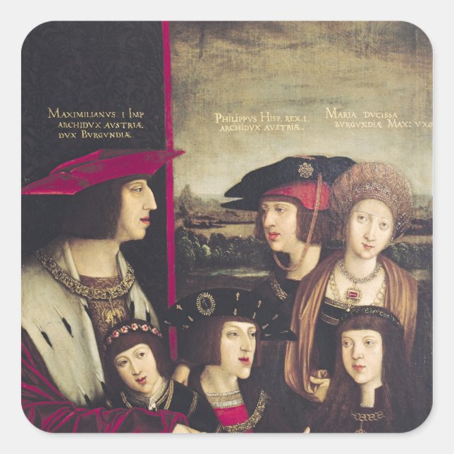The Emperor Maximilian I Square Sticker (Front)