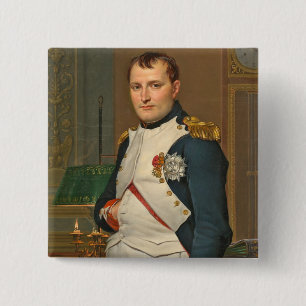 The Emperor Napoleon in His Study at the Tuileries 2 Inch Square Button