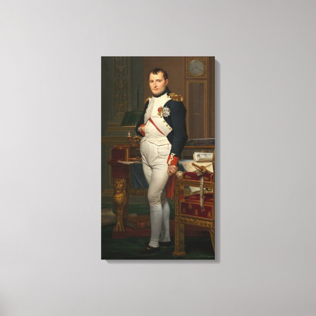 The Emperor Napoleon in His Study at the Tuileries Canvas Print (Front)