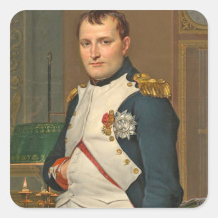 The Emperor Napoleon in His Study at the Tuileries Square Sticker