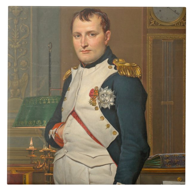 The Emperor Napoleon in His Study at the Tuileries Tile (Front)