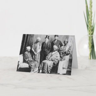 The Emperor of Abyssinia and his Court' Card