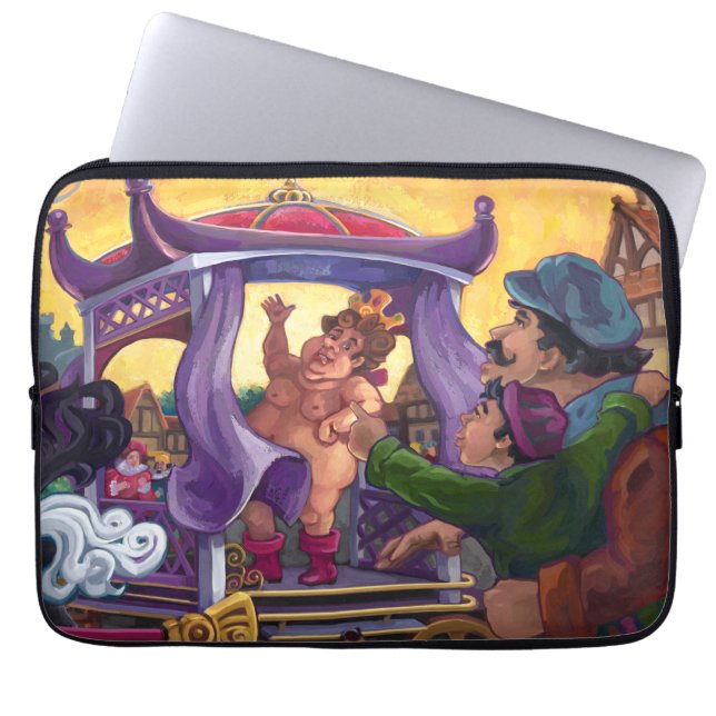 The Emperor’s New Clothes Art Laptop Sleeve (Front)
