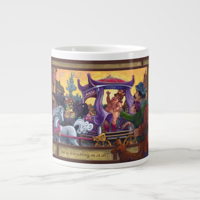 The Emperor’s New Clothes Art Large Coffee Mug (Front)