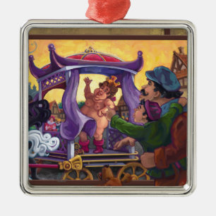 The Emperor’s New Clothes Art Metal Ornament