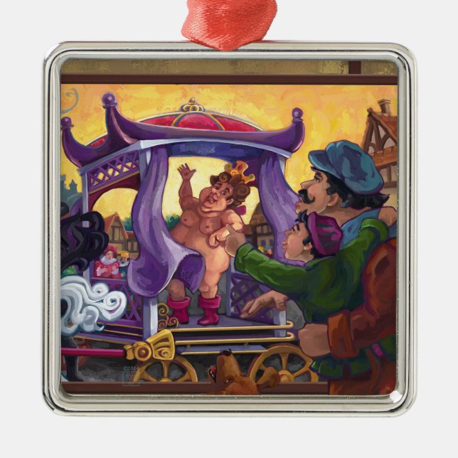 The Emperor’s New Clothes Art Metal Ornament (Front)