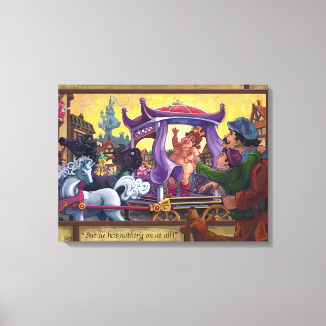 The Emperor’s New Clothes Canvas Print (Front)