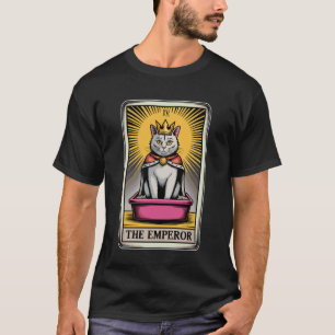 The Emperor Tarot Card Mystic Cat Litter Box Funny T-Shirt