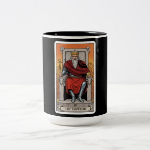 The Emperor Tarot Two-Tone Coffee Mug