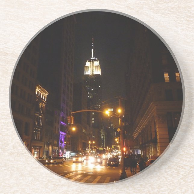 The Empire State Building at Night Coaster (Front)