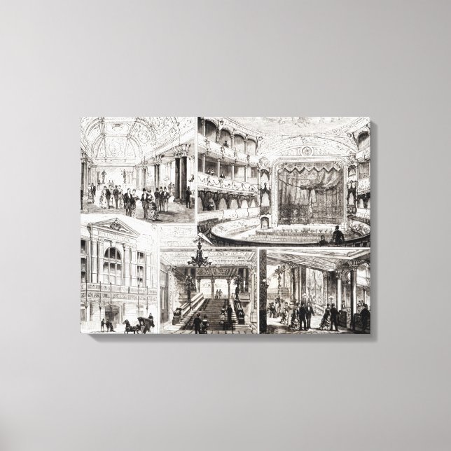 The Empire Theatre, Leicester Square Canvas Print (Front)