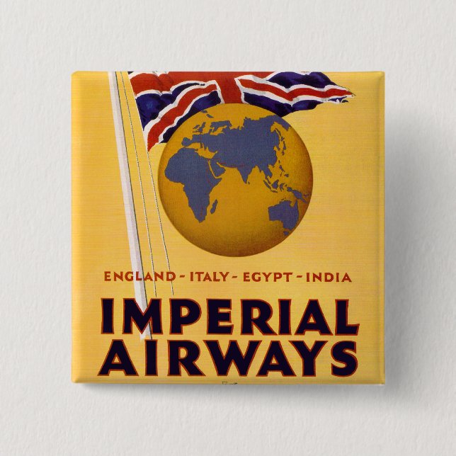 The Empire's Airline 2 Inch Square Button (Front)
