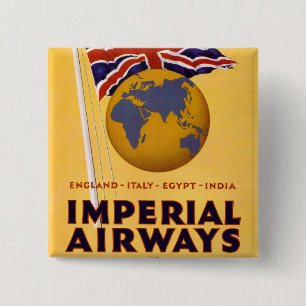 The Empire's Airline 2 Inch Square Button