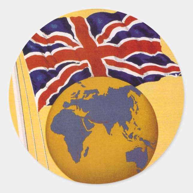 The Empire's Airline Classic Round Sticker (Front)