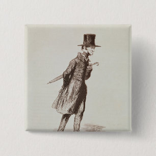 The Employee 2 Inch Square Button