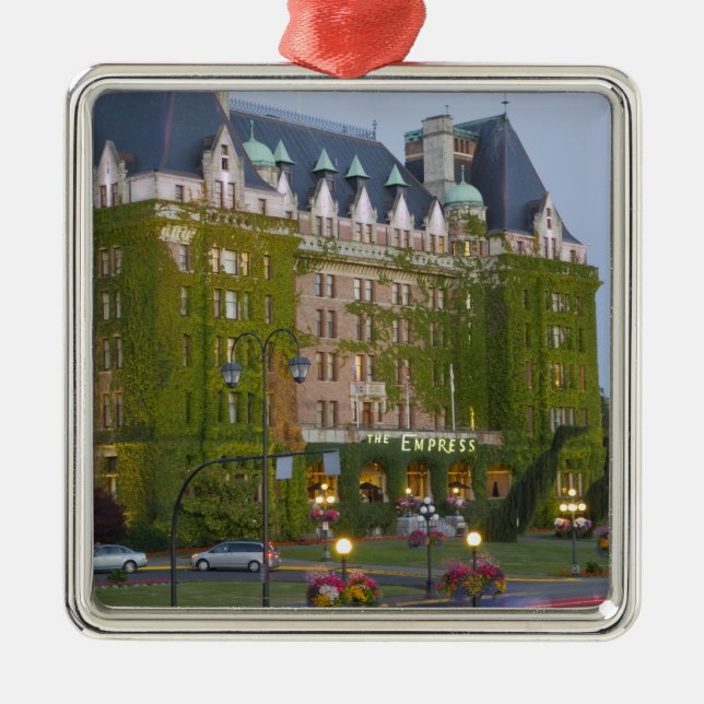 The Empress Hotel at the inner harbour in Metal Ornament (Front)