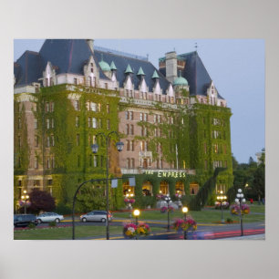 The Empress Hotel at the inner harbour in Poster