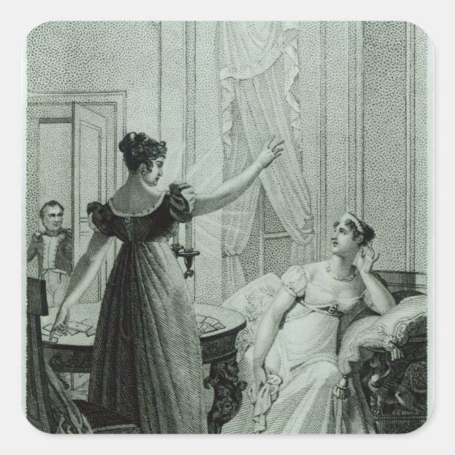 The Empress Josephine reveals the prophesy Square Sticker (Front)