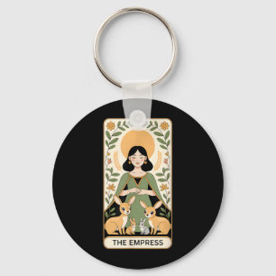 The Empress Tarot Card Illustration Keychain