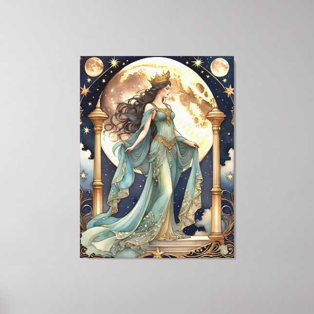 the empress tarot magic painting canvas print (Front)