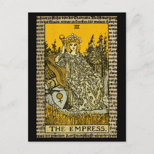 The Empress Tarot Postcard