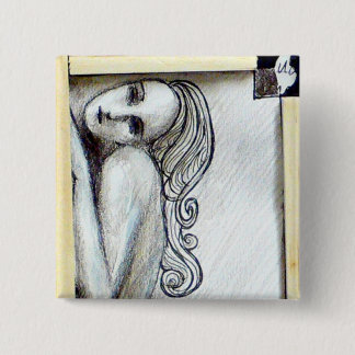 The Empty Space 2 Inch Square Button