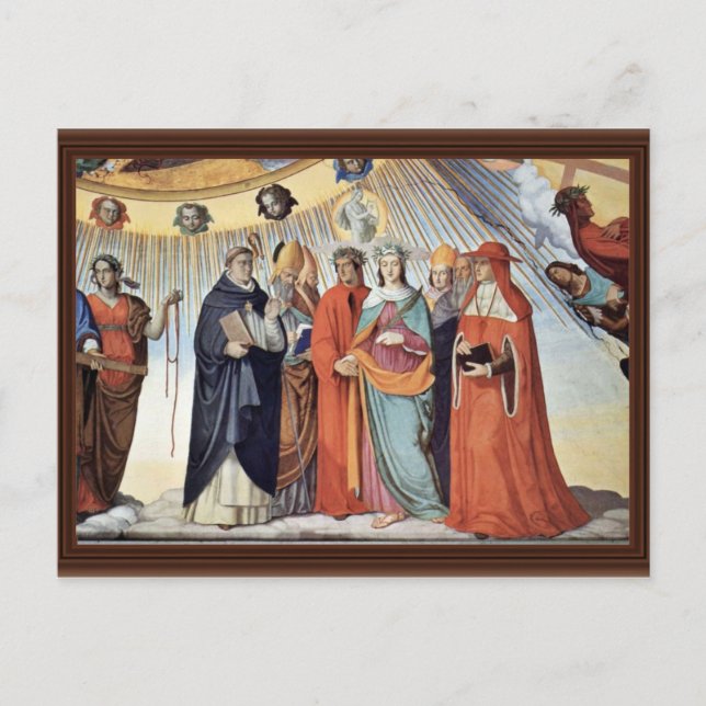 The Empyrean And Figures From The Eight Heavens Postcard (Front)