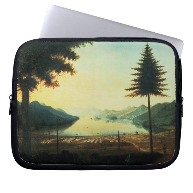 The Encampment at Lake George, New York, 1759 (oil Laptop Sleeve (Front)