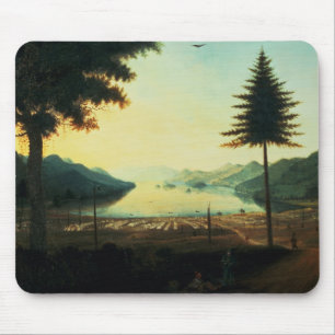 The Encampment at Lake George, New York, 1759 (oil Mouse Pad