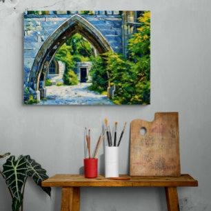 The Enchanted Archway to a Hidden Garden Canvas Print