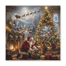 The Enchanted Christmas Eve Santa's Magical Work