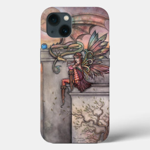 The Enchanted Fairy and Dragon Fantasy Art iPhone 13 Case