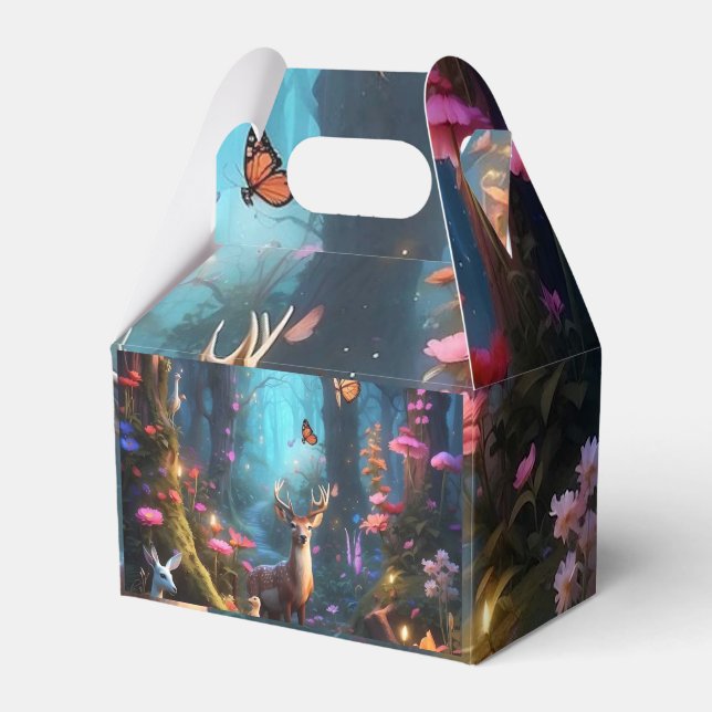 The Enchanted Forest a Mystical Oasis Favor Box (Front Side)