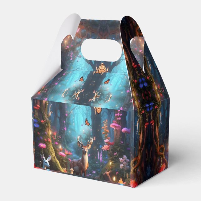 The Enchanted Forest a Mystical Oasis Favor Box (Front Side)