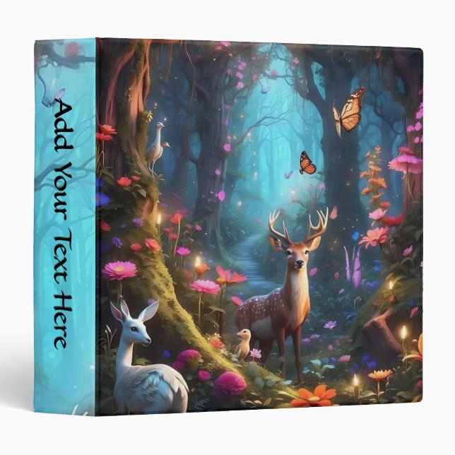 The Enchanted Forest a Mystical Oasis Personal Binder (Front/Spine)