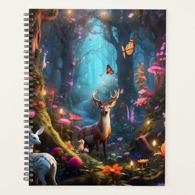 The Enchanted Forest a Mystical Oasis Planner (Front)