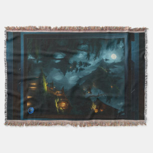 The Enchanted Forest Of Coi by Xzendor7 Throw Blanket