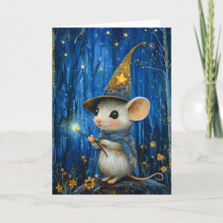 The Enchanted Magician Mouse Fantasy Art Card