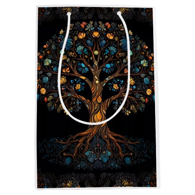 The Enchanted Mosaic Tree Medium Gift Bag (Front)
