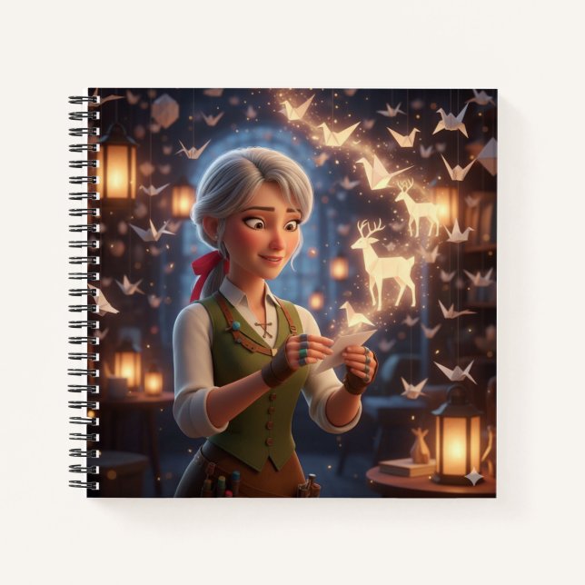 The Enchanted Paper Sculptor Notebook (Front)