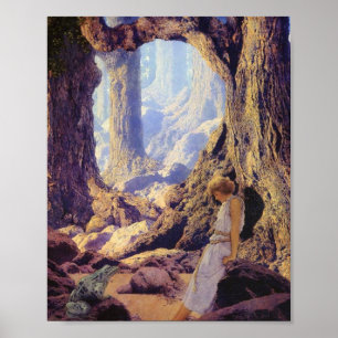 The Enchanted Prince By Maxfield Parrish Poster