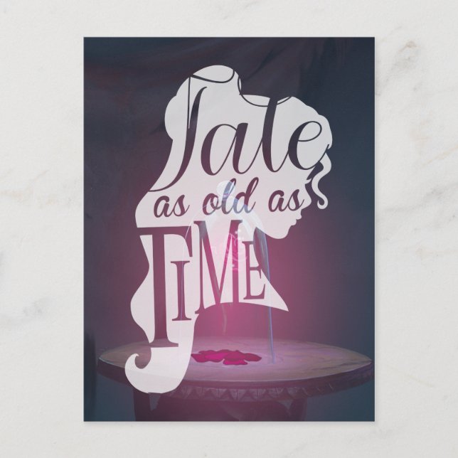 The Enchanted Rose | Tale As Old As Time Postcard (Front)