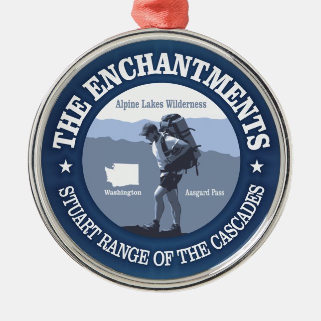 The Enchantments (rd) Metal Ornament (Front)